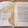 photo d'un livre ouvert mis en pages par l'éditrice freelance