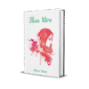 La couverture présente un fond blanc texturé. Au centre un visage de femme voilée dans des tons rouges. En haut un titre en vert dans une police travaillée. En bas le nom de l'auteurice en vert dans la même police.
