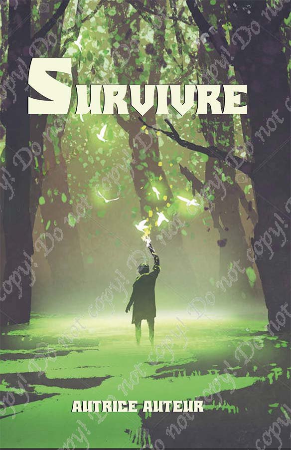 Couverture premade "survivre" pour roman post-apocalyptique