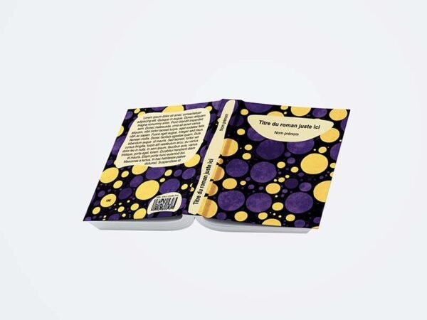 couverture à plat livre ouvert