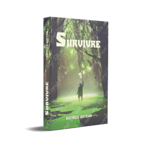 la couverture en mock up de livre debout on voit le dos et la 1ère de couverture