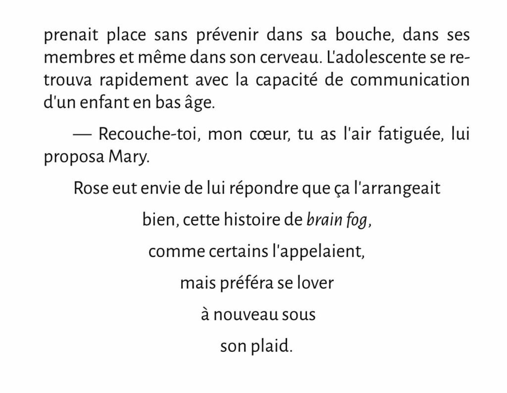 exemple d'un cul-de-lampe en typographie : soit le texte final d'un chapitre forme un triangle inversé, soit il est suivi d'une illustration qui le clos.